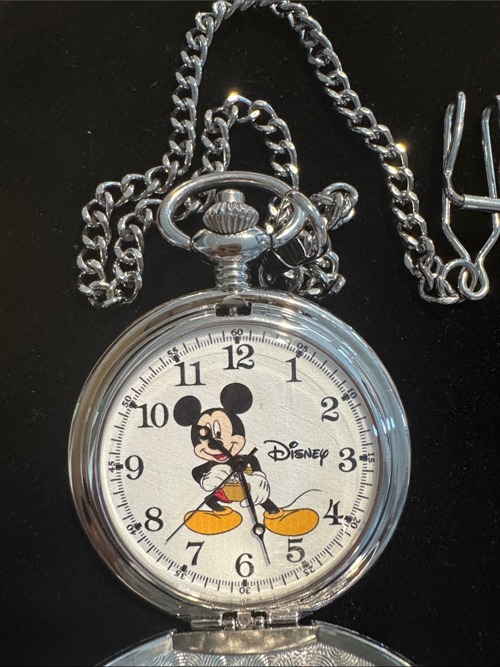 Disney Mickey Mouse Pocket Watch w/ Chain by eWatchFactory